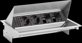 900.402 CONEO SET 2x protective contact 2x ABD, silver