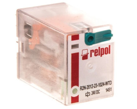 Przekaźnik przemysłowy 2P 24V DC AgNi R2N-2012-23-1024-WTD