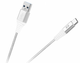 KABEL USB C REBEL 1M BIALY