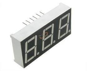 WYŚWIETLACZ LED 0.56" POTRÓJNY CZERWONY WSPóLNA ANODA