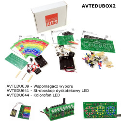 Zestaw 3 kitów DIY do nauki lutowania. Nie tylko dla imprezowiczów. AVT EDUBOX2