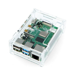 Obudowa do Raspberry Pi 4B - przezroczysta - LT-4B11