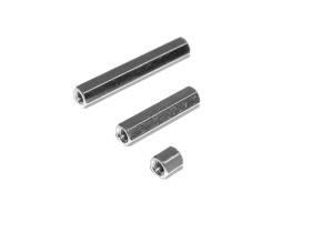 Dystans mosiężny Nikolowany M3 W/W h= 20mm (2szt)