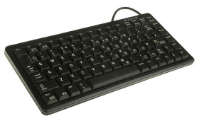 Klawiatura Kompaktowa przewodowa, kolor: Czarny, PS/2, USB, QWERTY (Wielka Brytania), CHERRY