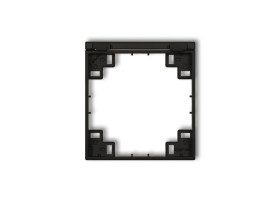 MINI Ramka pośrednia do gniazd bryzgoszczelnych z uziemieniem schuko czarny mat 12MRPB-1s KARLIK