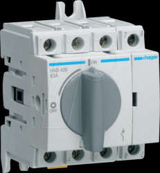 HAB406 Load-break switch, 4 poles, 63 A