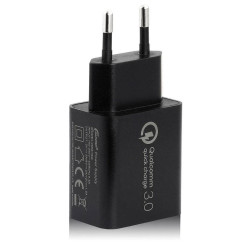 Ładowarka USB, ładowarka sieciowa 18W szybkie ładowanie QC 3.0 XTAR DBS15Q czarna