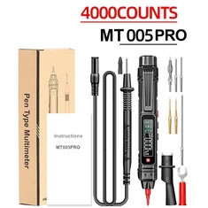 MUSTOOL MT005PRO Cyfrowy multimetr typu pen 4000 odczytów Profesjonalny miernik Bezstykowy automatyczny pomiar napięcia AC/DC Oh