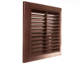 Kratka wentylacyjna 137x137mm brązowa T40BR