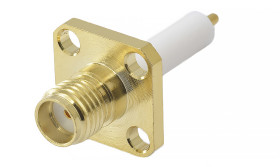 Złącze koncentryczne Montaż na kołnierzu Żeńskie, męskie 50Ω typ złącza Złącze SMA 27GHz Lutowane
