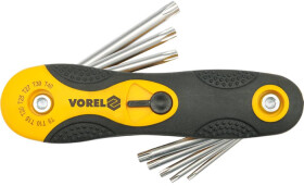 Zestaw 8 kluczy TORX T9 T10 T15 T20 T25 T27 T30 T40 CR-V 65 - 89mm Vorel