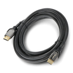 Przewód HDMI Akyga 8K ekranowany CU 48Gb/s - 3m - czarny - AK-HD-30S
