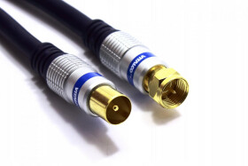 Kabel Antenowy Wtyk TV - Wtyk F Vitalco 1,5m Ak60