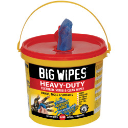 Big Wipes 2427 4x4 Heavy-Duty Cleaning Wipes Bucket of 240