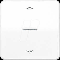 CD101KO5PWW Single rocker, alpine white, light guide, arrow symbols