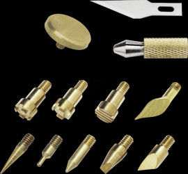 WBTK12EU Tip set for woodburning, 12 pieces