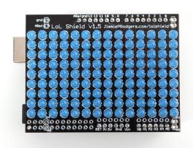 Shield DoD - wyświetlacz 9x14 diod LED niebieskich