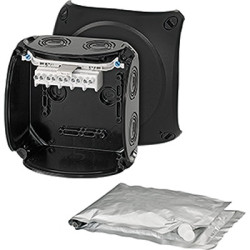 Puszka elektroinstalacyjna ścienna Poliwęglan 77 x 130 x 130mm Czarny IP68 HENSEL