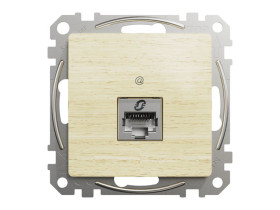 SEDNA DESIGN & ELEMENTS Gniazdo komputerowe RJ45 kat.6 STP brzoza SDD180461S SCHNEIDER ELECTRIC