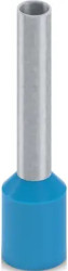 Insulated wire end ferrule, 2.5 mm², 18 mm/12 mm long, DIN 46228-4, UL 486F-E, blue, 2100241