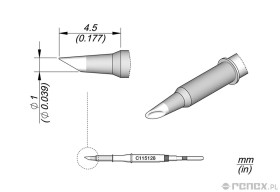 Grot C115128 do rączek JBC NT115, AN115 i NP115