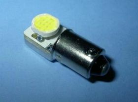 BA-9S-1W-HP 12V LED BIAŁA FLANK