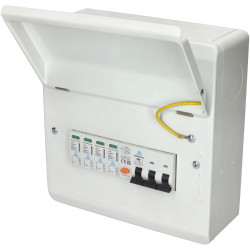 WCED WRCUSP440C 3 Phase Surge Protection Board with 4 pole SPD +40A C Curve RCBO