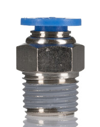 Złączka pneumatyczna R 1/8 Wciskane 8 mm RS PRO Adapter gwintowany prosty