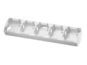 GAZELA Puszka natynkowa 5 pięciokrotna pozioma biały PNP-5JH/00 OSPEL