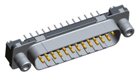 Złącze D-Sub 25-pinowe Męski Proste Przewlekany raster 2.76mm Złoto na niklu