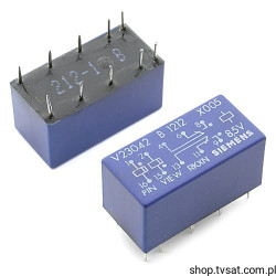 V23042-B1212-X005 Relay 8.5VDC 2A 2Coil 330 Ohm THT SIEMENS