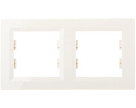 ASFORA Ramka podwójna pozioma kremowa EPH5800223