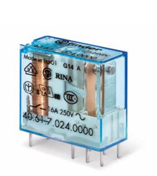 40.61.9.024.0000 Przekaźnik miniaturowy serii 40: 1 P; 16 A; cewka 24 V DC