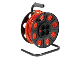 Przedłużacz bębnowy 25m H05VV-F 3x1,5 4xGS /+ termik/ pomarańczowy PS-B2 T