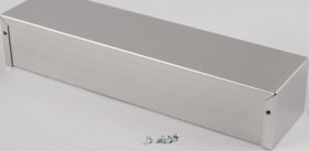 Aluminum enclosure, (L x W x H) 305 x 76 x 56 mm, natural, IP32, 1411WU
