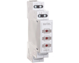 Lampka modułowa 3-fazowa czerwone 230V/400V 3xLED TN LKM-01-10 EXT10000036