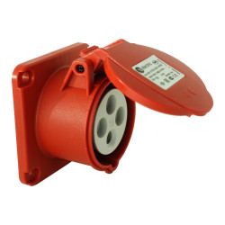 Gniazdo tablicowe proste CEE 400V 16A/4P 70x70 mm 3122-321-1670