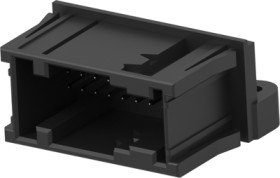 Plug, 18 pole, angled, 2 rows, black, 1-963539-1
