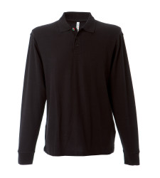 NEW ZELAND BLACK POLO M/LUNGA