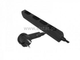 Przedłużacz 1WT-4GN 1,8m czarny ( wąski )