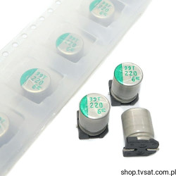 6CE220EXT 220uF 6.3V Electrolytic S.Low ESR SMD-8X10 SUNCON