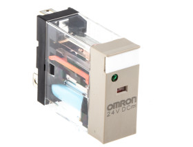 Przekaźnik mocy 24V dc SPDT Omron 10 A 530mW, Wciskane 1100Ω Wciskane