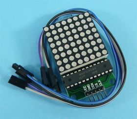 MATRYCA LED 8x8 RED 64x64mm LED+MAX7219