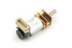 Micro Metal Geared motor w/Encoder - 6V 41RPM 380:1