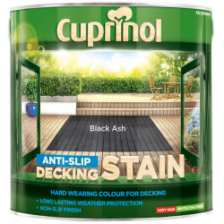 Cuprinol 5122405 Anti-Slip Decking Stain Black Ash 2.5 litre