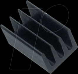 ICK SMD A 5 SA Heat sink 5mm 123 K/W black anodised