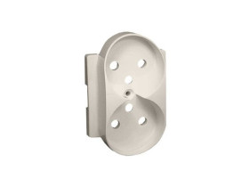 SIMON 82 Pokrywa gniazda podwójnego z przesłonami do ramek DETAIL kremowy 82068PDZ-31 KONTAKT SIMON