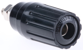 Gniazdo montażowe, rodzaj Żeński, Czarny, 35A, 30 V ac, 60V dc