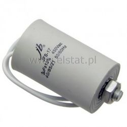 3uF 450V kond. rozruchowy 30x57 mm ( przewody)