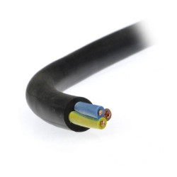 Przewód OWŻO 3x2,5mm 300-500V czarny do urządz.elektr.gumowany